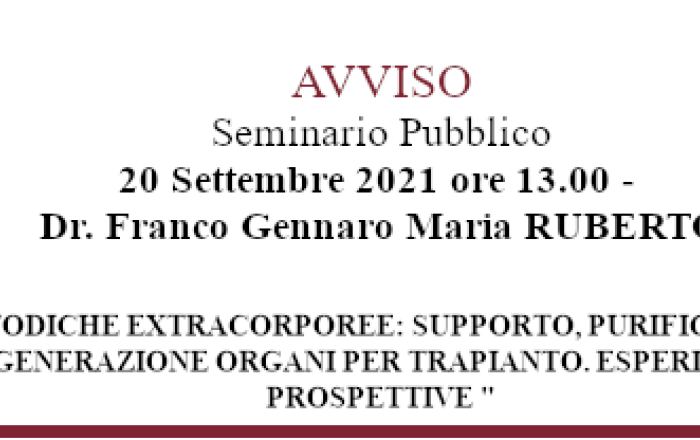 Seminario Dr. Franco Gennaro Maria RUBERTO