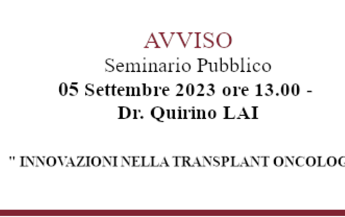 Seminario Dr. QUIRINO LAI