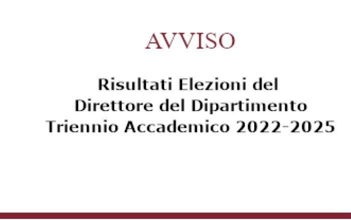 Risultati elezioni direttore triennio 2022-2025