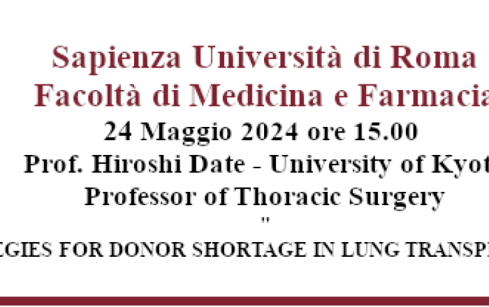 Conferenza - Prof. Hiroshi Date