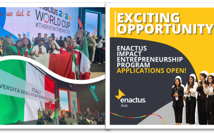 Sono aperte le candidature per l'Enactus Impact Entrepreneurship Program 2024/25