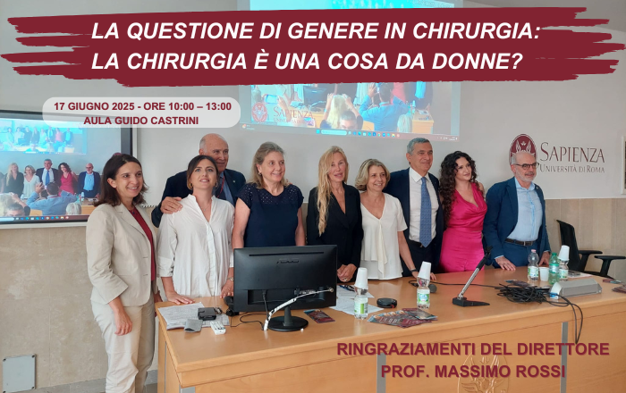 Ringraziamenti del Direttore di Dipartimento per il convegno del 17 Giugno 2025 al personale TAB e Relatori