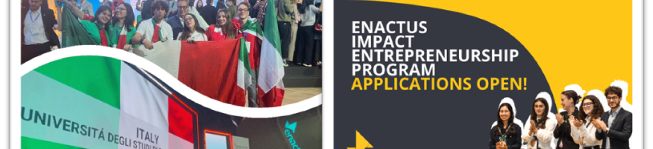 Sono aperte le candidature per l'Enactus Impact Entrepreneurship Program 2024/25